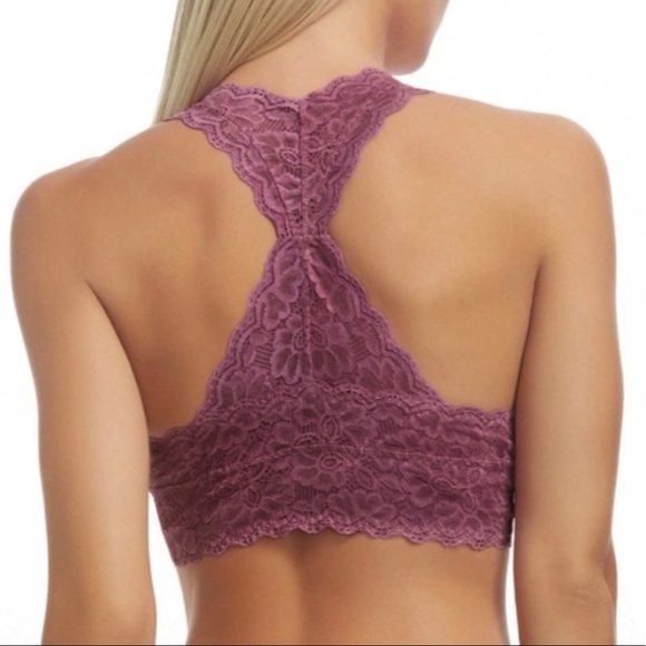 New Color! Designer Felina Lace Racerback Bralette - Picture 3 of 4